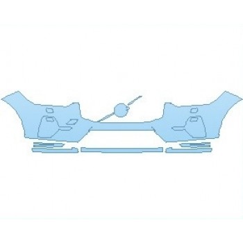 PAINT PROTECTION KIT - 2022 VOLVO XC60 INSCRIPTION BUMPER WITH WASHERS - PRECUT PPF CLEAR BRA WRAP
