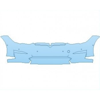 PAINT PROTECTION KIT - 2023 TESLA MODEL S LONG RANGE BUMPER WITH SENSORS - PRECUT PPF CLEAR BRA WRAP