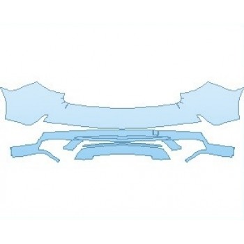 PAINT PROTECTION KIT - 2021 ACURA MDX HYBRID REAR BUMPER - PRECUT PPF CLEAR BRA WRAP