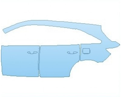 PAINT PROTECTION KIT - 2021 ACURA MDX BASE REAR QUARTER PANEL AND DOORS LEFT SIDE - PRECUT PPF CLEAR BRA WRAP