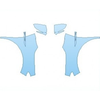 PAINT PROTECTION KIT - 2022 VOLKSWAGEN ID.4 FIRST EDITION FULL FENDERS (NO WRAPPED EDGES) - PRECUT PPF CLEAR BRA WRAP