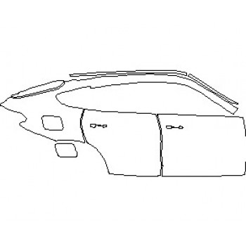 2022 BMW X6 XLINE REAR QUARTER PANEL AND DOORS RIGHT SIDE
