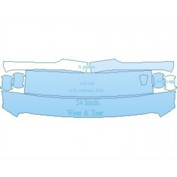 PAINT PROTECTION KIT - 2024 NISSAN TITAN SV COMMON WEAR AREA KIT WITH ANTENNA - PRECUT PPF CLEAR BRA WRAP