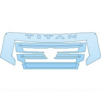PAINT PROTECTION KIT - 2023 NISSAN TITAN SV GRILLE - PRECUT PPF CLEAR BRA WRAP