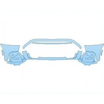 PAINT PROTECTION KIT - 2024 MINI HARDTOP JOHN COOPER WORKS 2 DOOR BUMPER - PRECUT PPF CLEAR BRA WRAP
