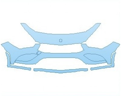 Precut PPF Kit – Clear Bra Paint Protection Film PAINT PROTECTION KIT - 2021 MERCEDES CLA CLASS AMG LINE COUPE BUMPER - PRECUT PPF CLEAR BRA WRAP