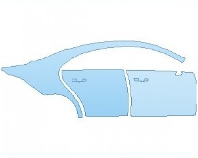 Precut PPF Kit – Clear Bra Paint Protection Film PAINT PROTECTION KIT - 2021 MERCEDES CLA CLASS AMG LINE COUPE REAR QUARTER AND DOORS RIGHT - PRECUT PPF CLEAR BRA WRAP