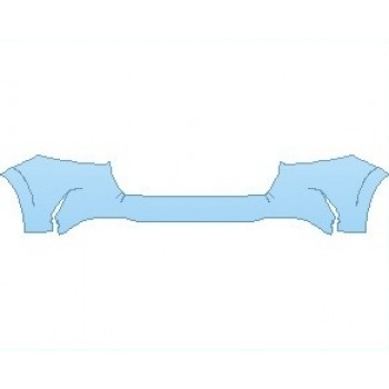 PAINT PROTECTION KIT - 2021 MERCEDES GLE CLASS AMG 53 SUV REAR BUMPER WITH SENSORS - PRECUT PPF CLEAR BRA WRAP