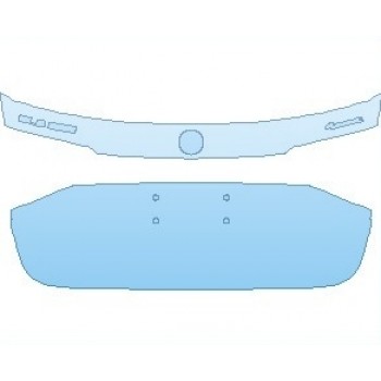 PAINT PROTECTION KIT - 2021 MERCEDES GLE CLASS AMG 53 SUV REAR HATCH WITH 4MATIC AND GLE 450 EMBLEMS - PRECUT PPF CLEAR BRA WRAP