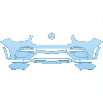 Precut PPF Kit – Clear Bra Paint Protection Film PAINT PROTECTION KIT - 2021 MERCEDES GLE CLASS AMG 53 SUV BUMPER - PRECUT PPF CLEAR BRA WRAP