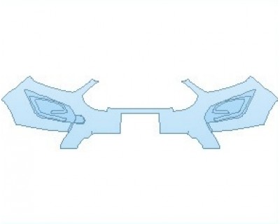 PAINT PROTECTION KIT - 2023 FORD ECOSPORT S BUMPER WITH LICENSE PLATE - PRECUT PPF CLEAR BRA WRAP