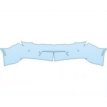 PAINT PROTECTION KIT - 2021 CHEVROLET CAMARO 3LT COUPE REAR BUMPER WITH SENSORS - PRECUT PPF CLEAR BRA WRAP