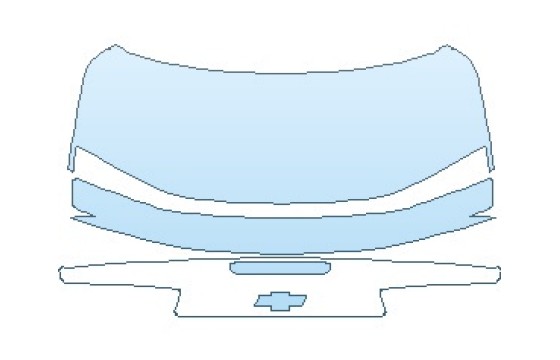 Precut PPF Kit – Clear Bra Paint Protection Film PAINT PROTECTION KIT - 2027 CHEVROLET CAMARO 2LT COUPE REAR DECK LID WITH LIP SPOILER - PRECUT PPF CLEAR BRA WRAP
