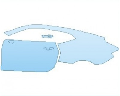 PAINT PROTECTION KIT - 2022 CHEVROLET CAMARO 1LT COUPE REAR QUARTER PANEL AND DOOR LEFT SIDE - PRECUT PPF CLEAR BRA WRAP