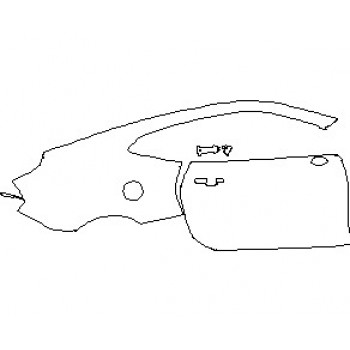 2022 CHEVROLET CAMARO 1LS COUPE REAR QUARTER PANEL AND DOOR RIGHT SIDE WITH BLADE SPOILER
