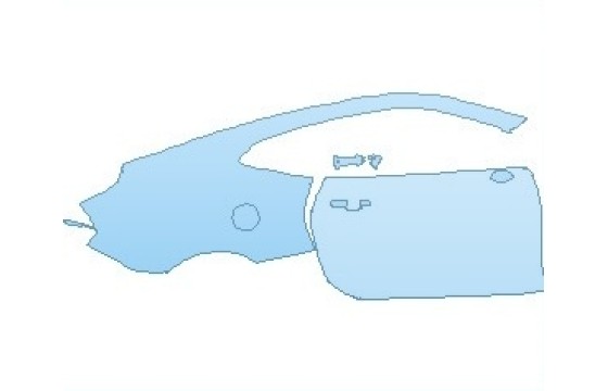 Precut PPF Kit – Clear Bra Paint Protection Film PAINT PROTECTION KIT - 2027 CHEVROLET CAMARO 1LT COUPE REAR QUARTER PANEL & DOOR RIGHT SIDE WITH BLADE SPOILER - PRECUT PPF CLEAR BRA WRAP