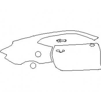 2021 CHEVROLET CAMARO 1LS COUPE REAR QUARTER PANEL AND DOOR RIGHT SIDE