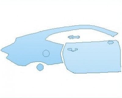 PAINT PROTECTION KIT - 2022 CHEVROLET CAMARO 1LT COUPE REAR QUARTER PANEL AND DOOR RIGHT SIDE - PRECUT PPF CLEAR BRA WRAP