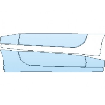 PAINT PROTECTION KIT - 2021 CHEVROLET CAMARO 1LT COUPE ROCKER PANELS - PRECUT PPF CLEAR BRA WRAP