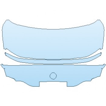 PAINT PROTECTION KIT - 2024 BMW 2 SERIES M SPORT COUPE REAR DECK LID - PRECUT PPF CLEAR BRA WRAP