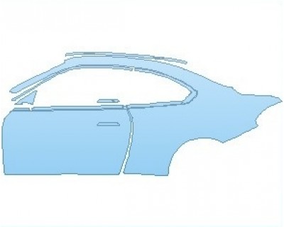 PAINT PROTECTION KIT - 2024 BMW 2 SERIES M SPORT COUPE REAR QUARTER PANEL WITH DOOR LEFT SIDE - PRECUT PPF CLEAR BRA WRAP