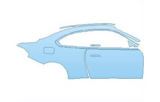 Precut PPF Kit – Clear Bra Paint Protection Film PAINT PROTECTION KIT - 2027 BMW 2 SERIES M SPORT COUPE REAR QUARTER PANEL WITH DOOR RIGHT SIDE - PRECUT PPF CLEAR BRA WRAP
