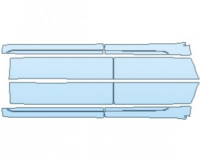 PAINT PROTECTION KIT - 2025 JEEP GRAND CHEROKEE L SUMMIT RESERVE ROCKER PANEL LOWER DOOR - PRECUT PPF CLEAR BRA WRAP