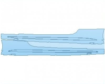 PAINT PROTECTION KIT - 2023 MERCEDES C CLASS AMG C 43 CABRIOLET ROCKER PANELS - PRECUT PPF CLEAR BRA WRAP