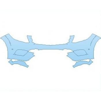 PAINT PROTECTION KIT - 2019 MERCEDES GLS 550 BUMPER KIT WITH SENSORS - PRECUT PPF CLEAR BRA WRAP