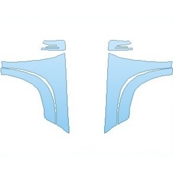 PAINT PROTECTION KIT - 2019 MERCEDES GLS 550 FULL FENDER - PRECUT PPF CLEAR BRA WRAP