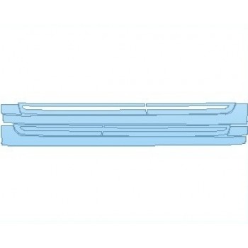 PAINT PROTECTION KIT - 2022 LINCOLN CONTINENTAL PREMIERE ROCKER PANELS - PRECUT PPF CLEAR BRA WRAP