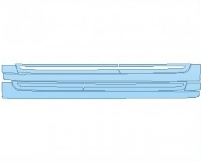 PAINT PROTECTION KIT - 2022 LINCOLN CONTINENTAL RESERVE ROCKER PANELS - PRECUT PPF CLEAR BRA WRAP