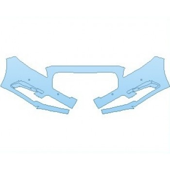 PAINT PROTECTION KIT - 2022 LINCOLN CONTINENTAL SELECT BUMPER WITH SENSORS - PRECUT PPF CLEAR BRA WRAP