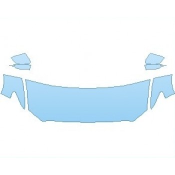 PAINT PROTECTION KIT - 2022 LINCOLN CONTINENTAL PREMIERE HOOD (NO WRAPPED EDGES) - PRECUT PPF CLEAR BRA WRAP