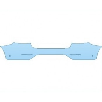 Precut PPF Kit – Clear Bra Paint Protection Film PAINT PROTECTION KIT - 2021 MERCEDES GLC CLASS 300 4MATIC COUPE REAR BUMPER WITH SENSORS - PRECUT PPF CLEAR BRA WRAP