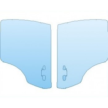 PAINT PROTECTION KIT - 2021 MERCEDES GLC CLASS 300 4MATIC COUPE REAR DOORS - PRECUT PPF CLEAR BRA WRAP