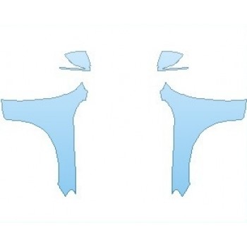 PAINT PROTECTION KIT - 2023 MERCEDES GLC CLASS 300 4MATIC COUPE FULL FENDER (NO WRAPPED EDGES) - PRECUT PPF CLEAR BRA WRAP