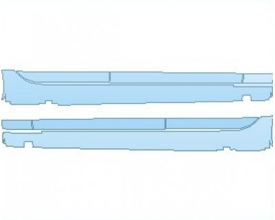 PAINT PROTECTION KIT - 2022 CADILLAC CT6 V ROCKER PANELS - PRECUT PPF CLEAR BRA WRAP