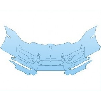 PAINT PROTECTION KIT - 2021 LAMBORGHINI HURACAN LP 580-2 SPYDER BUMPER - PRECUT PPF CLEAR BRA WRAP
