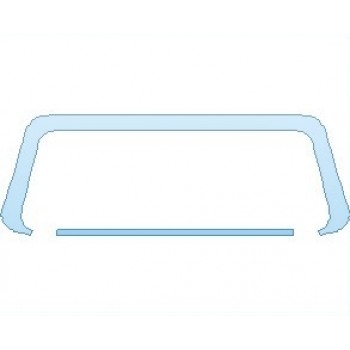 PAINT PROTECTION KIT - 2021 JEEP WRANGLER (JL) HIGH ALTITUDE 4 DOOR WINDSHIELD SURROUND - PRECUT PPF CLEAR BRA WRAP