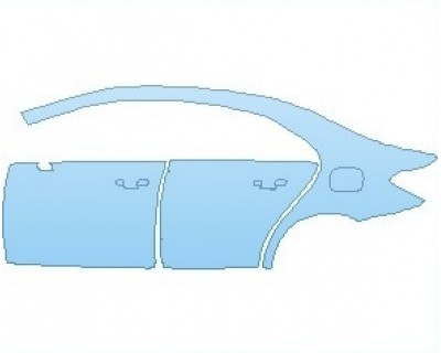 Precut PPF Kit – Clear Bra Paint Protection Film PAINT PROTECTION KIT - 2020 MERCEDES A CLASS A 220 4MATIC SEDAN REAR QUARTER PANEL AND DOORS LEFT SIDE - INVISIBLEMASK - 3M PAINT PROTECTION