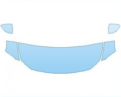PAINT PROTECTION KIT - 2023 MERCEDES A CLASS A 220 4MATIC SEDAN HOOD (WRAPPED EDGES) - PRECUT PPF CLEAR BRA WRAP