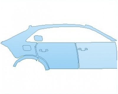 PAINT PROTECTION KIT - 2023 AUDI SQ8 PRESTIGE REAR QUARTER PANEL & DOORS RIGHT SIDE - PRECUT PPF CLEAR BRA WRAP