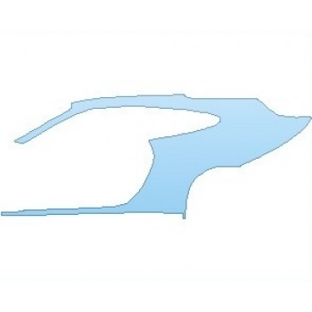 PAINT PROTECTION KIT - 2019 PORSCHE 911 SPORT DESIGN COUPE REAR QUARTER PANEL LEFT SIDE - PRECUT PPF CLEAR BRA WRAP