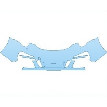 PAINT PROTECTION KIT - 2019 PORSCHE 911 SPORT DESIGN COUPE BUMPER WITH WASHERS - PRECUT PPF CLEAR BRA WRAP