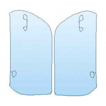 PAINT PROTECTION KIT - 2019 PORSCHE 911 SPORT DESIGN COUPE DOORS WITHOUT SPORT DESIGN MIRROR - PRECUT PPF CLEAR BRA WRAP