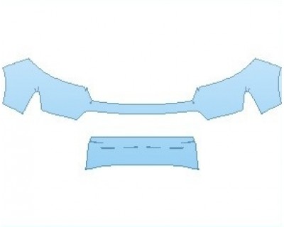 PAINT PROTECTION KIT - 2024 HONDA RIDGELINE RTL WITHOUT FENDER FLARES BUMPER - PRECUT PPF CLEAR BRA WRAP