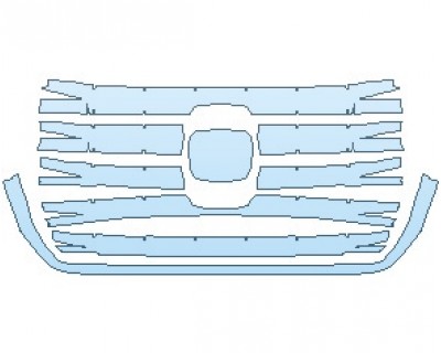 2022 HONDA RIDGELINE RTL-E WITHOUT FENDER FLARES GRILLE STANDARD