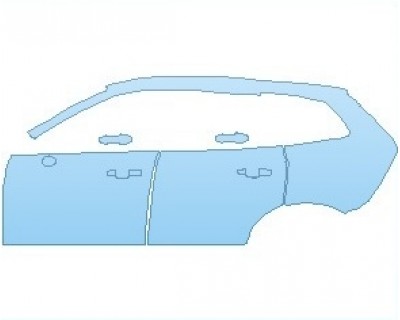 PAINT PROTECTION KIT - 2023 VOLVO XC60 MOMENTUM REAR QUARTER PANEL & DOORS LEFT SIDE - PRECUT PPF CLEAR BRA WRAP