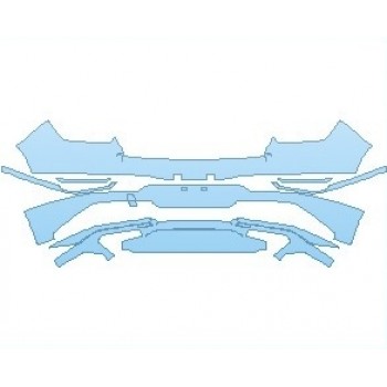 PAINT PROTECTION KIT - 2023 GENESIS GV80 2.5T RWD REAR BUMPER - PRECUT PPF CLEAR BRA WRAP